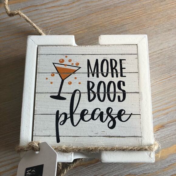 Halloween Themed Coasters - Set of Four - Picture 1 of 4